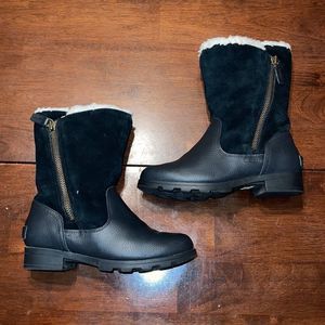Sorel Emelie Youth Waterproof Zip Up Winter Boots